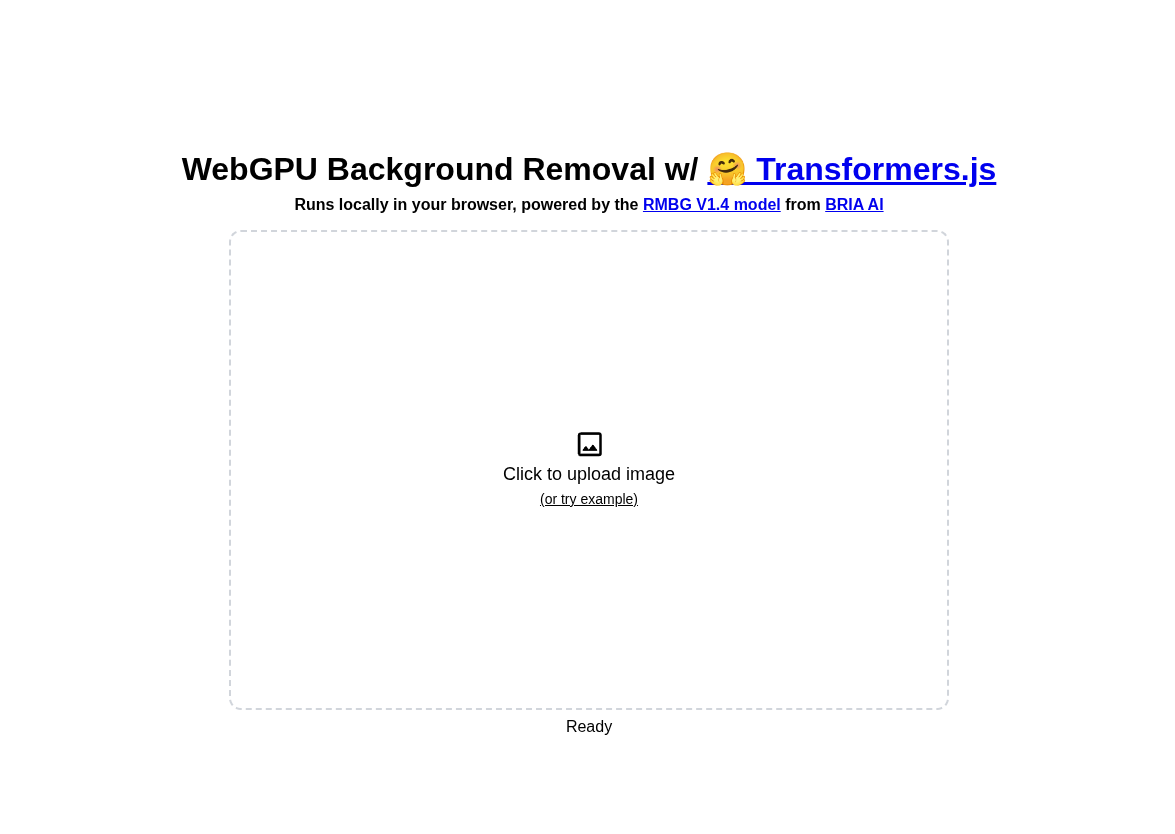 Удаление фона на WebGPU